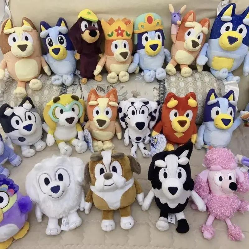 25cm Blueyed Dog Bingo Family 25cm Plush Toy Cartoon Dog Soft Stuffed Animals Dolls Birthday Christmas Gifts Family Blue-y B
