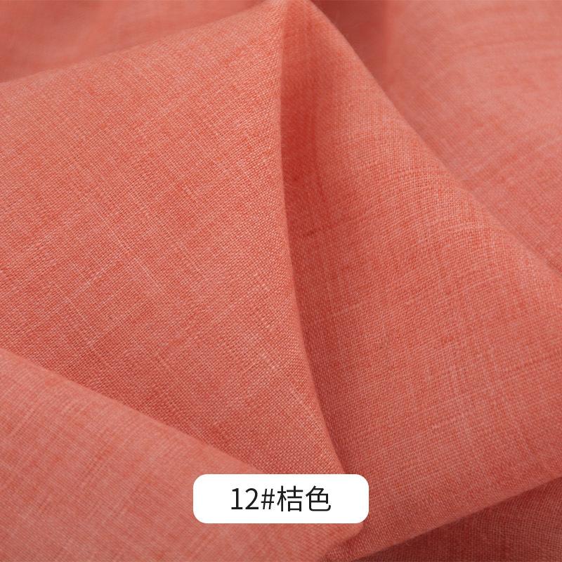 45x140см Однотонная Хлопково-Льняная Тонкая Ткань Ручной Работы Одежда Платье Бамбуковый Слаб DIY Шитье Платье Фон Материал для Рукоделия