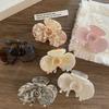 French Style Flower Hair Claw Medium Size Camellia Hairpin Sweet Acetic Acid Hair Clip  Female