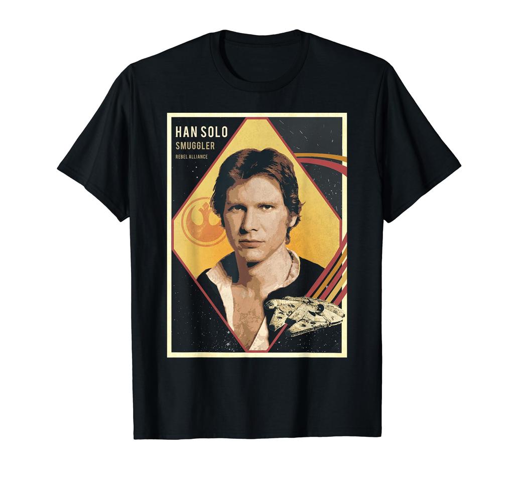 STAR WARS Футболка с торговой карточкой Хана Соло