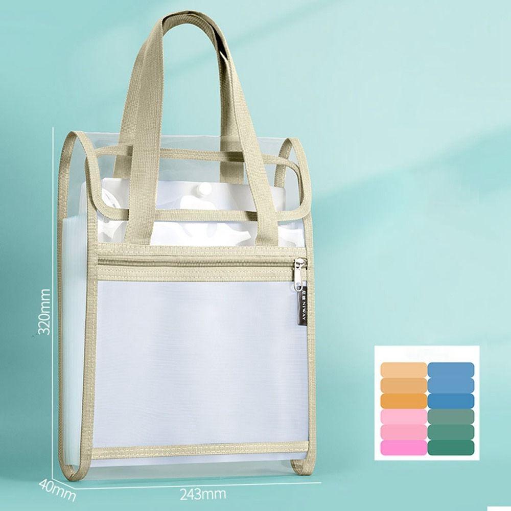 13-слойная прозрачная сумка для файлов Прозрачная сумка для хранения данных Школьные канцелярские принадлежности