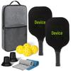 Ракетка и мяч для пиклбола из углеродного волокна, подарочный набор для занятий спортом на открытом воздухе