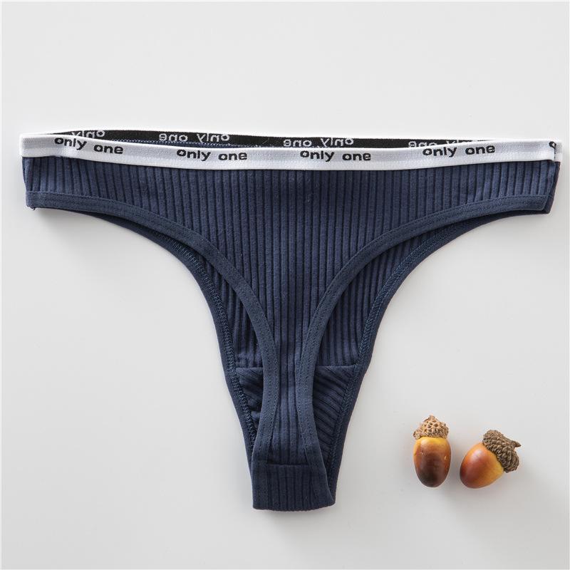 Женские сексуальные стринги из чистого хлопка с низкой талией