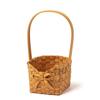 Willow Rattan Bowknot Flower Basket Picnic Container Flower Arrangement Basket  Flower Girl