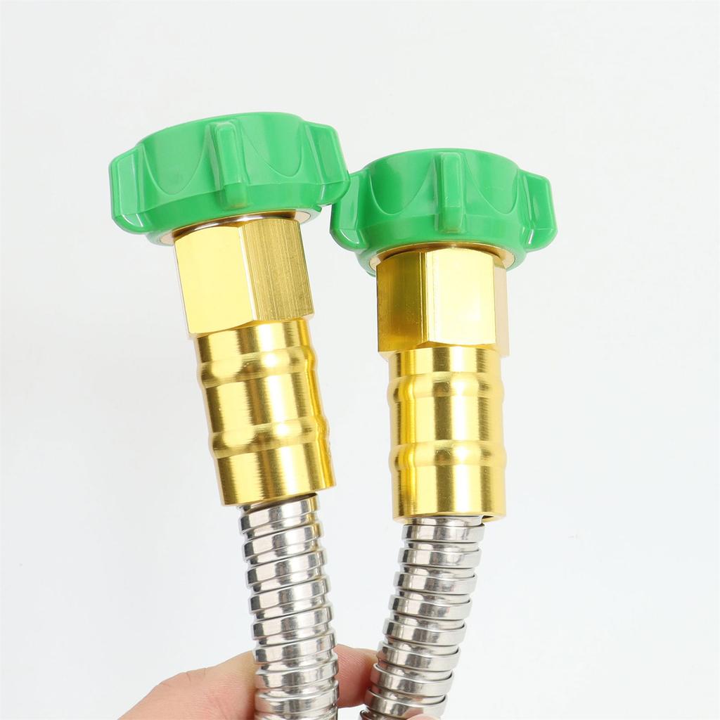 304 Steel Flexible Metal Hose Connector Corrosion Resistant High Pressure Secure Connection Upgrades For Washing Machine