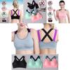 Lovely Push Up Sports Bra With Cross Straps For Yoga And Fitness Activities