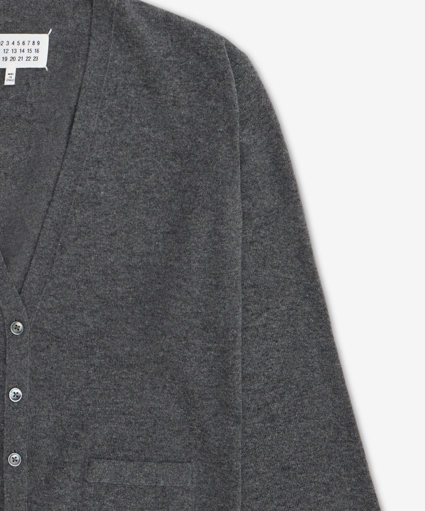 Maison Margiela V-Neck Cardigan - Dark Gray / S51Hp0026M13225859M