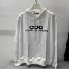 CDGplay Hoodie Couples Winter Heart Print Stand Collar Zip Sweatshirt Men Women