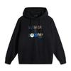 Li Ning Sports Lifestyle Series Printed Letter Casual Comfortable Knit Sweatshirt Men sweatshirt Black AWDV245-1