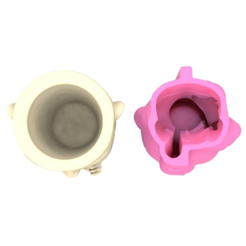 Портрет Гипсовая Силиконовая Форма DIY Суккуленты Бетонный Цветочный Горшок Ваза Гипсовая Цементная Форма Глиняная Форма Форма для Подсвечника