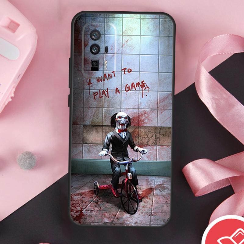 Чехол-марионетка с пилой для Xiaomi 13 14 Ultra 11T 12T 13T Pro 12 Lite POCO X6 Pro F5 M6 X5 X3 F3 M5s F6