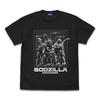 Godzilla History of Godzilla Height Comparison Chart SUMI XL Size [Official] T-shirt