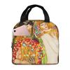 Water Snakes II Lunch Bag Box Gustav Klimt Oil Paniting Children Aluminum Foil Portable Lunchbox