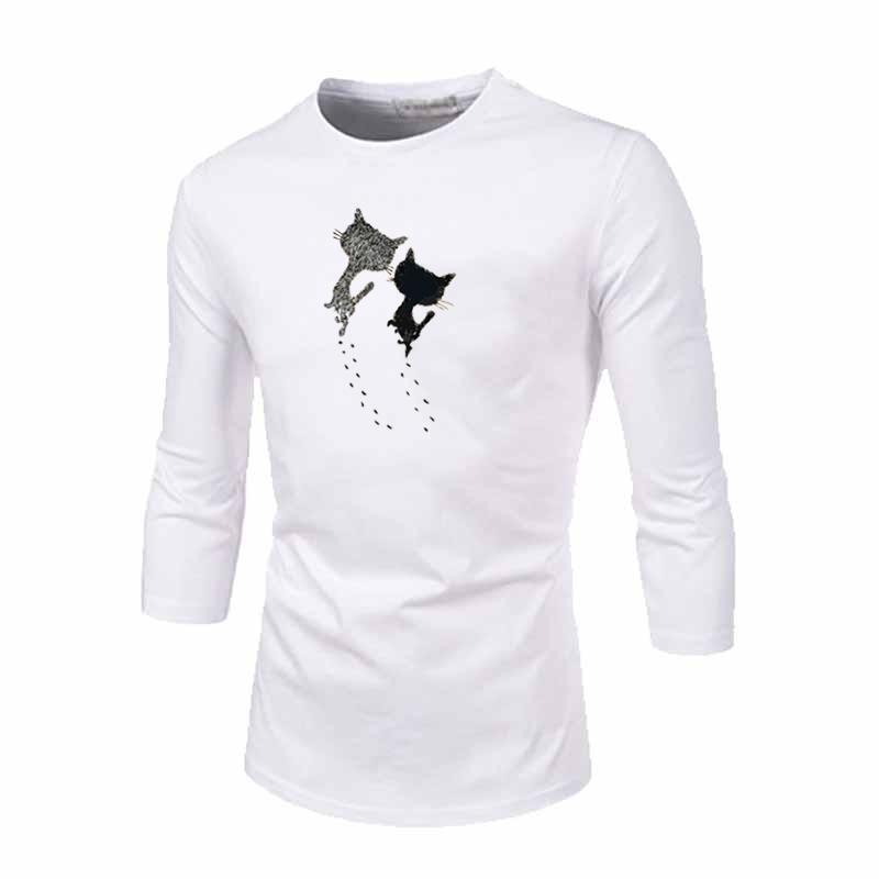 Two Cute Cats Iron On Patch 14*23.2cm Transfer Stickers For T-shirt Dress Patches A-level Washable