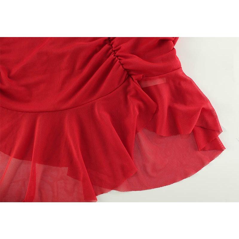 Женское сексуальное плиссированное кружевное платье Spice Girls с бретельками через шею