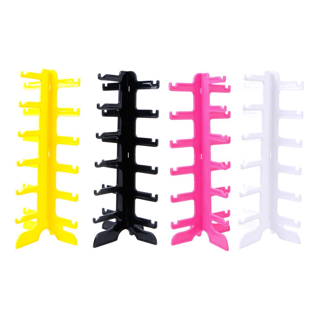 6 Pairs Sun Glasses Display Stand Rack Storage Holder Frame Display Stand Eyeglass Collections for Home or Store