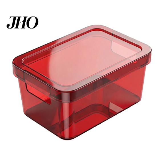 Easy View Storage Box Moisture-Proof with Lid Design Clear Sealed Container Stackable Organizer Durable Plastic for Home Use Freshness