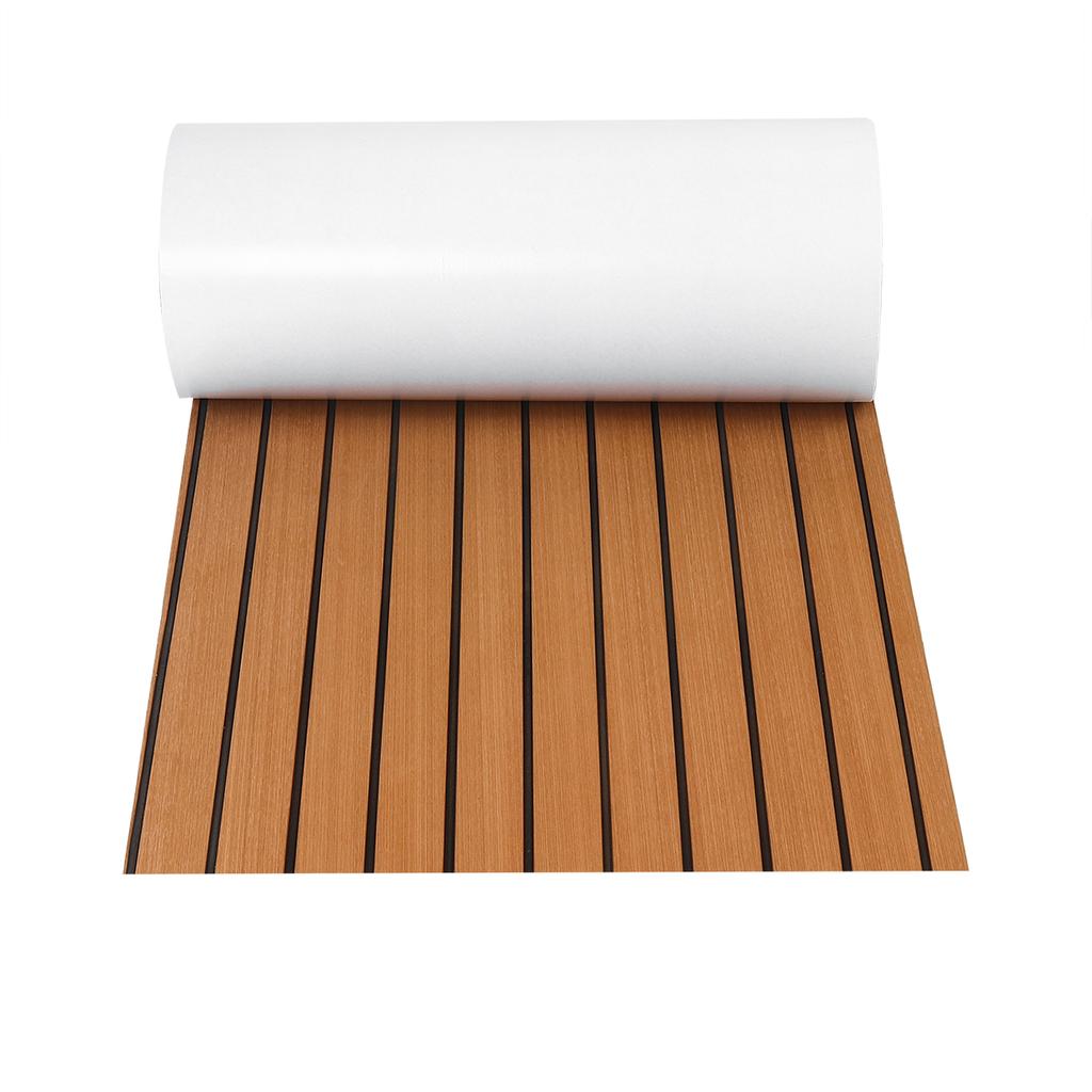 Самоклеящаяся пена из тикового дерева, морское напольное покрытие из пены EVA, искусственный настил для лодки, коврик из пены EVA для лодки 600x2400x6 мм