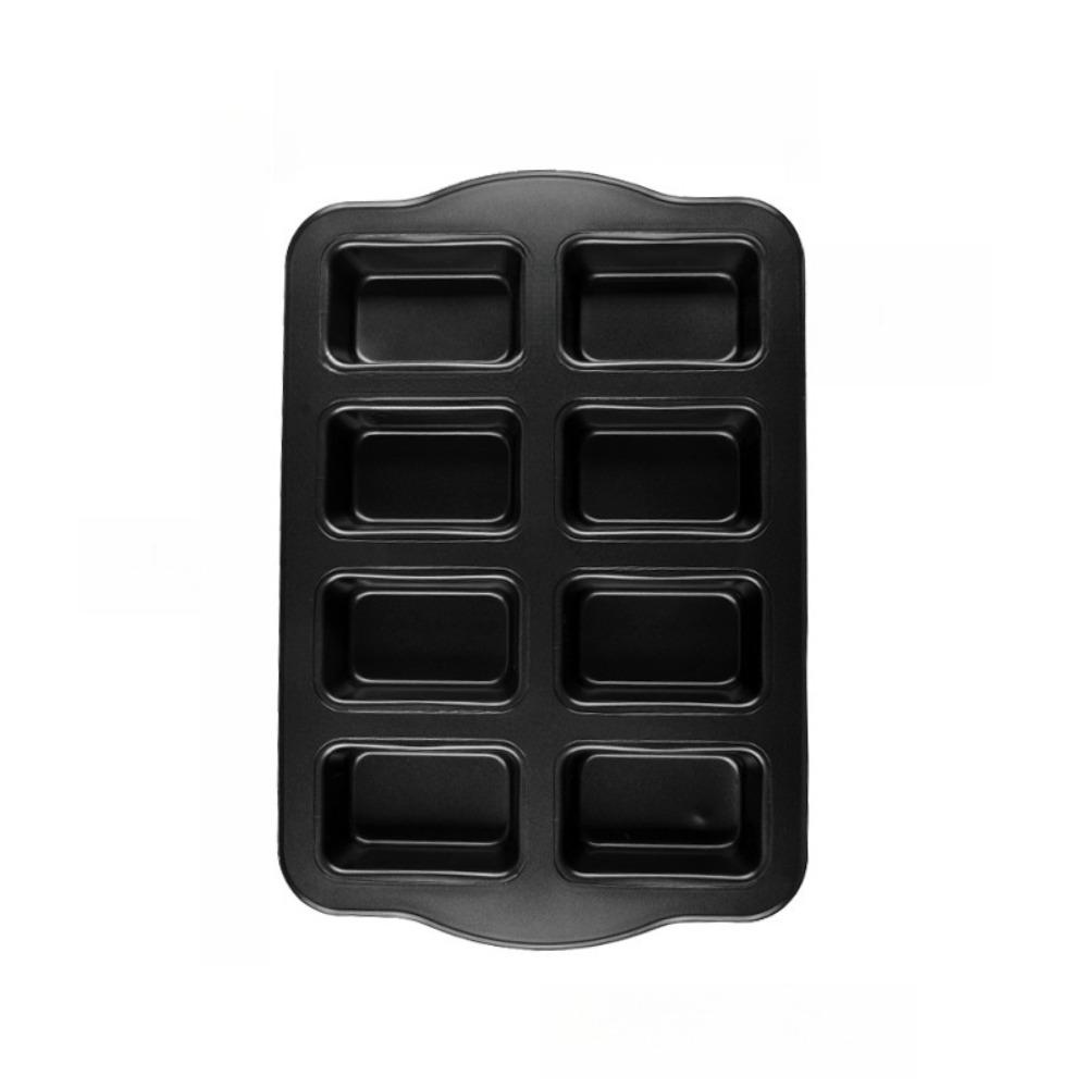 8-Cavity Mini Loaf Pans Carbon Steel Baking Mold Reusable Brownie Pan Kitchen Accessories