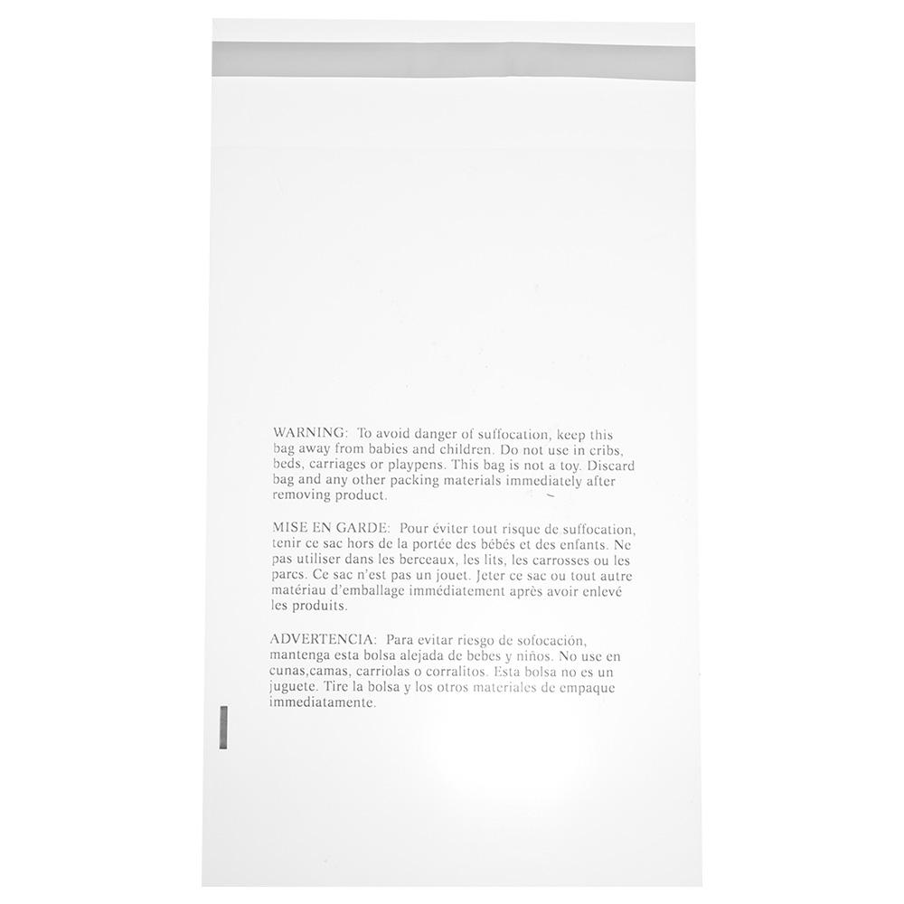 100pcs Cookies Self Closing Cello Bag Suffocation Warning Poly Bags Self Sealing Clear