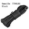 Best Sport 6mm x 15m 7700LBs Synthetic Winch Line Cable Rope with Black Protecing Sleeve for ATV UTV (blue)