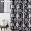1PC NAPEARL 70-80% Blackout European Luxury Curtain Head, Tassel Double-layer Jacquard Curtain for Bedroom Living Room Home Decor