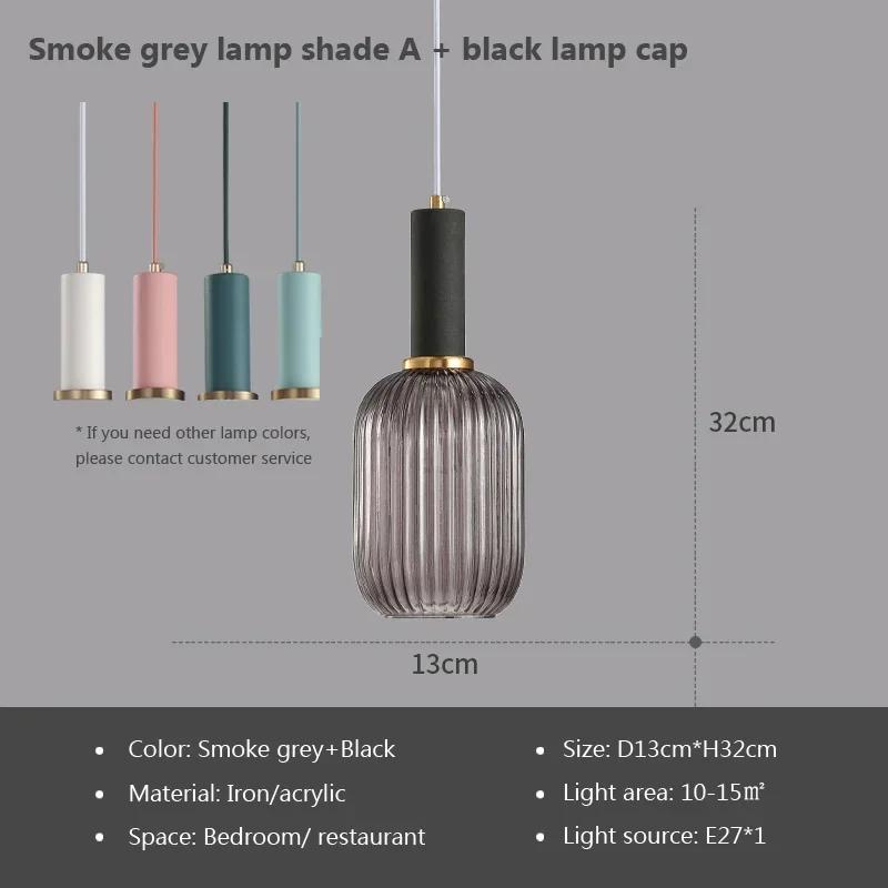 Винтажный витражный подвесной светильник, скандинавская креативная люстра, обеденный стол со светодиодами для гостиной, прикроватная лампа, украшение дома