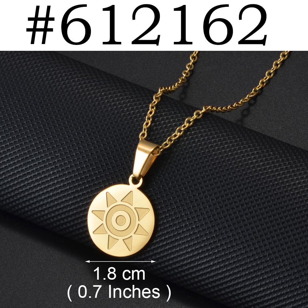 Pintadera Canaria Spain Traditional Ethnic Symbols Pendant Necklaces For Woman Jewelry #612062