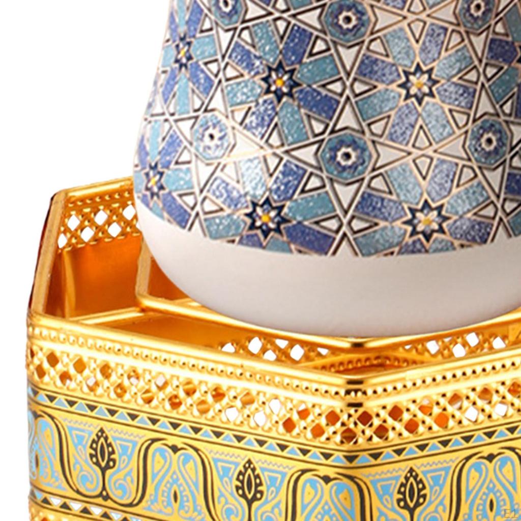 2 Pieces Turkish Coffee Pot Milk Teapot Drinks Cooker with Decor And Wooden