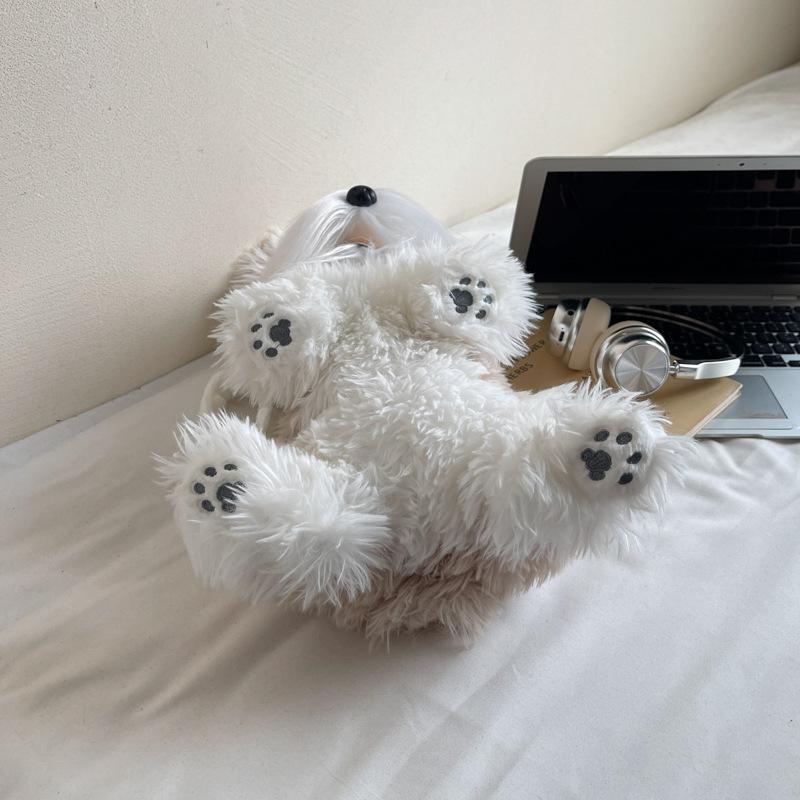 Cute plush doll doll bag women's bag 2025 new foreign style large capacity backpack girl cartoon backpack