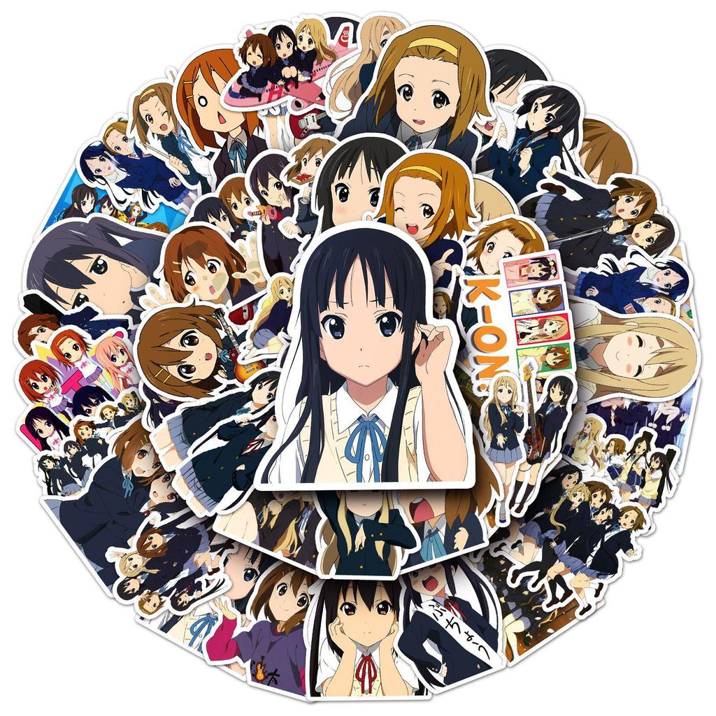 K-ON! Graffiti Cross-Border Japanese Comics DIY Sticker Set: Phone, Luggage, Waterproof.