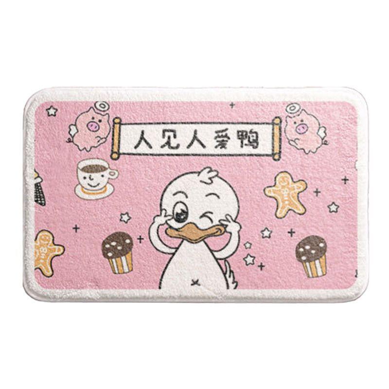 Мультяшный милый коврик для ванной комнаты, нескользящий коврик для входа в дом, коврик для ванной комнаты, впитывающий коврик у двери в ванную комнату