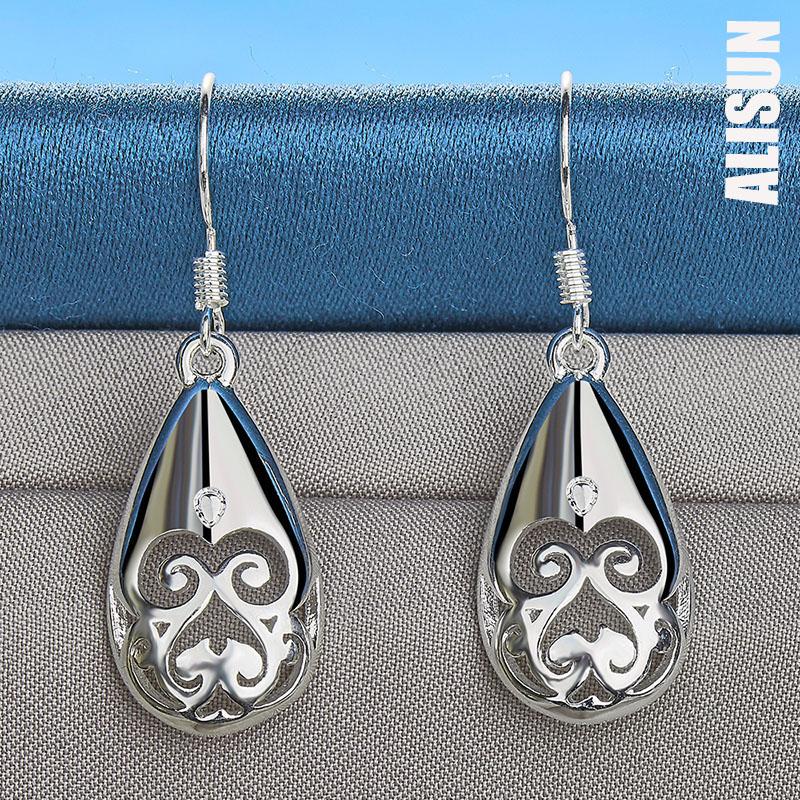 925 Sterling Silver Grimace Ear Piercing Earrings Fashionable Wedding Jewelry