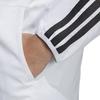 adidas Мужская спортивная куртка с длинным рукавом, полосатая, с логотипом-крестом, M MH 3S, Белая JV7002