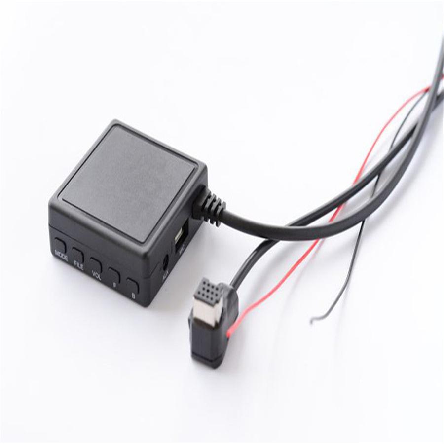 Автомобильный 5.0 AUX USB Музыкальный адаптер Беспроводной аудиокабель Адаптер с микрофоном для Pionee