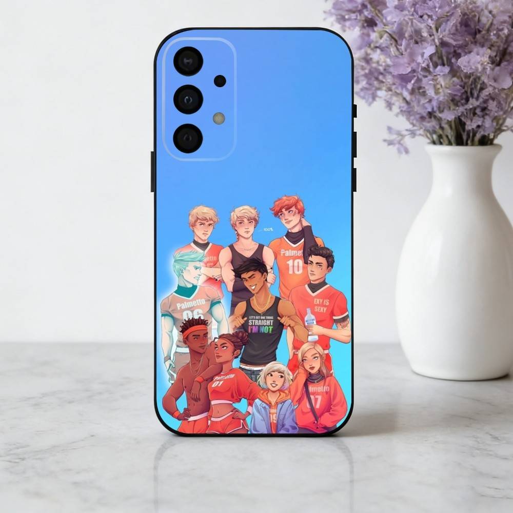 Чехол для телефона T-The F-Foxhole C-Court AFTG для Samsung Galaxy A73,A72,A71,A70,A53,A52,A51, Мягкий силиконовый черный чехол