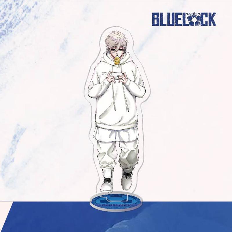 Модель подставки с синим замком, брелок для ключей Isagi Yoichi Bachira Meguru Kira Ryosuke Chigiri Hyoma, украшение для стоящего знака