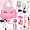 Sendida Makeup Set with Portable Makeup Bag and Electronic Mobile Makeup Toy with Eyeshadow and Easy Makeup Gift for Ages 6 and Up Kids' Toy, Girls'