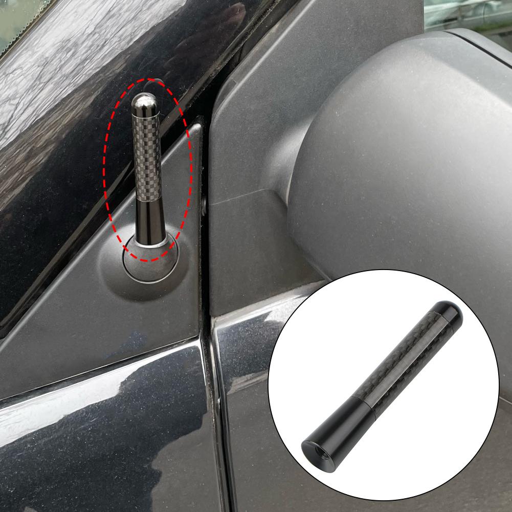 Короткая радиоантенна из углеродного волокна 12 см, подходит для BMW Ford Focus Peugeot Citroen Opel Skoda Toyota Dodge и т. д. Автомобильная антенна
