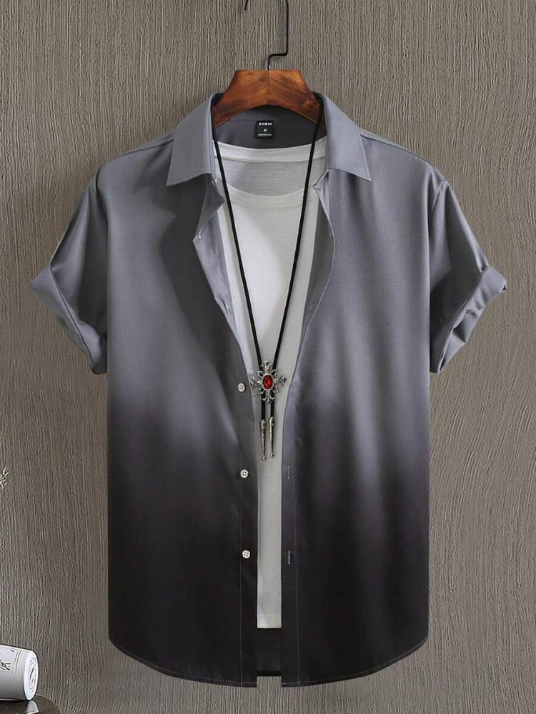 Мужская рубашка с одним воротником для пляжа, бассейна, вечеринки, лета, повседневной мужской моды, рубашка с короткими рукавами и 3D-принтом