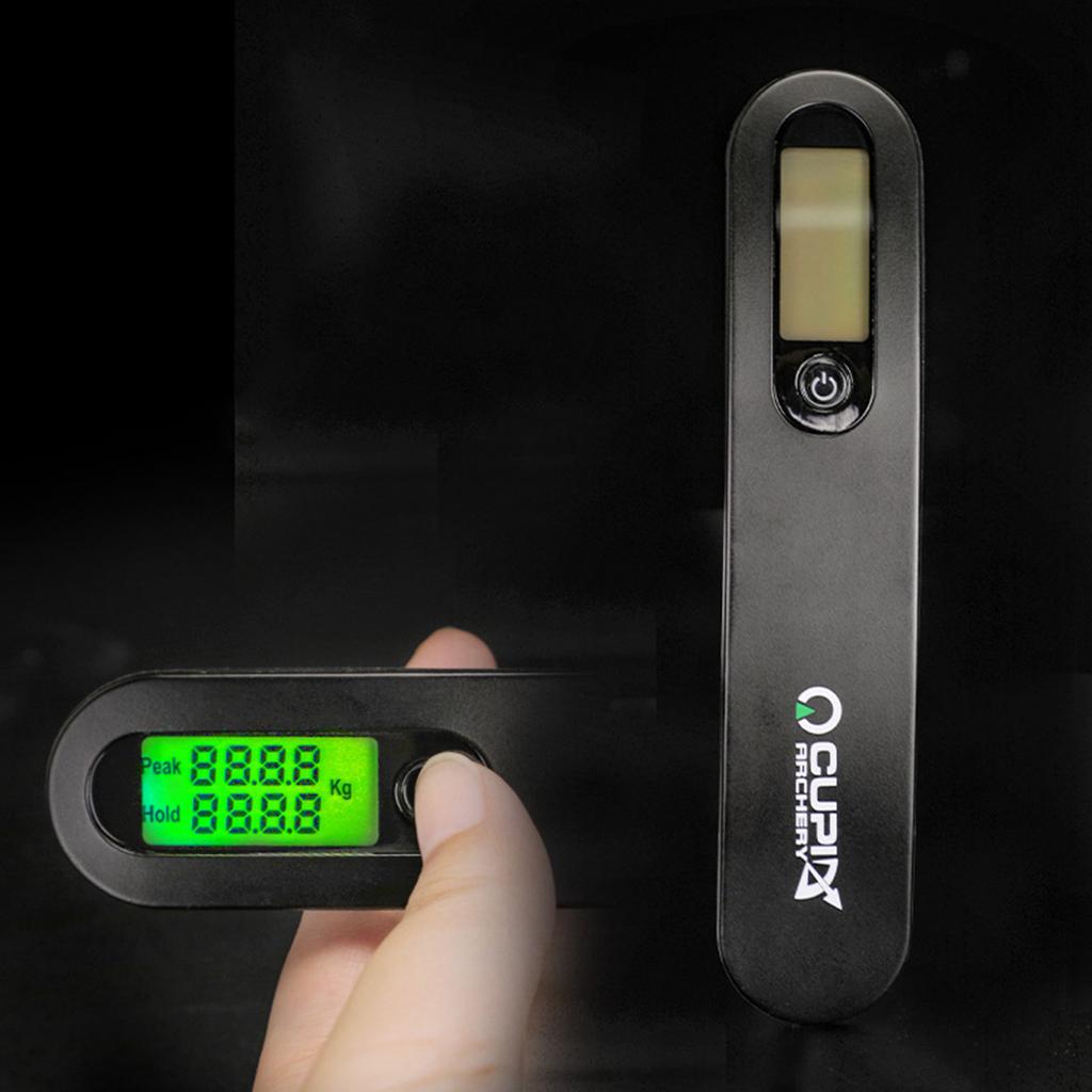 Archery Bow Scale 110 Lbs/50kg Hanging Handheld Scale Digital Tune Scale Peak Weight/Hold Weight with Clear LCD Display