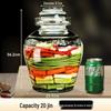 Утолщенная стеклянная банка для маринованных огурцов JINGRX