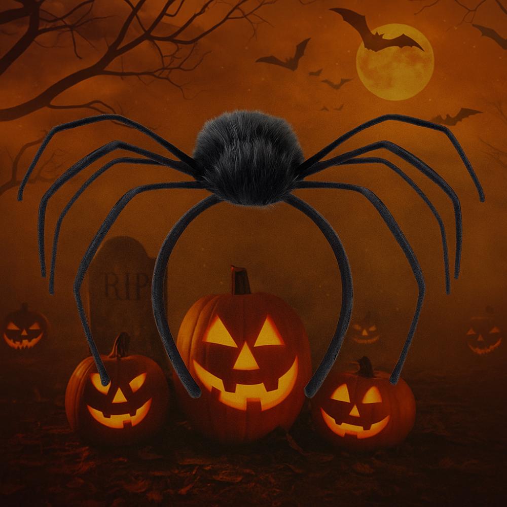 Non-slip Women Hair Hoop Headwear Halloween Hairbands Halloween Spider Headband Costume