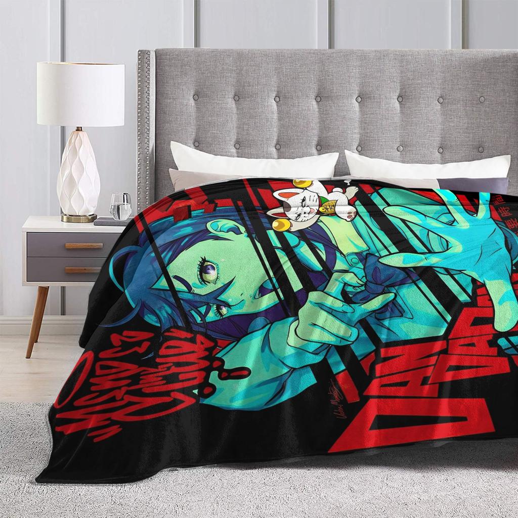 MOMO Dandadan Super Warm Blanket Decorative Plush Throw Blanket Aesthetic Outdoor Flannel Bedspread Sofa Bed Cover