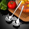 Stainless Steel Spoons Household Long-handled Spoons Large-head Spoons Simple Serving Spoons Soup Spoons