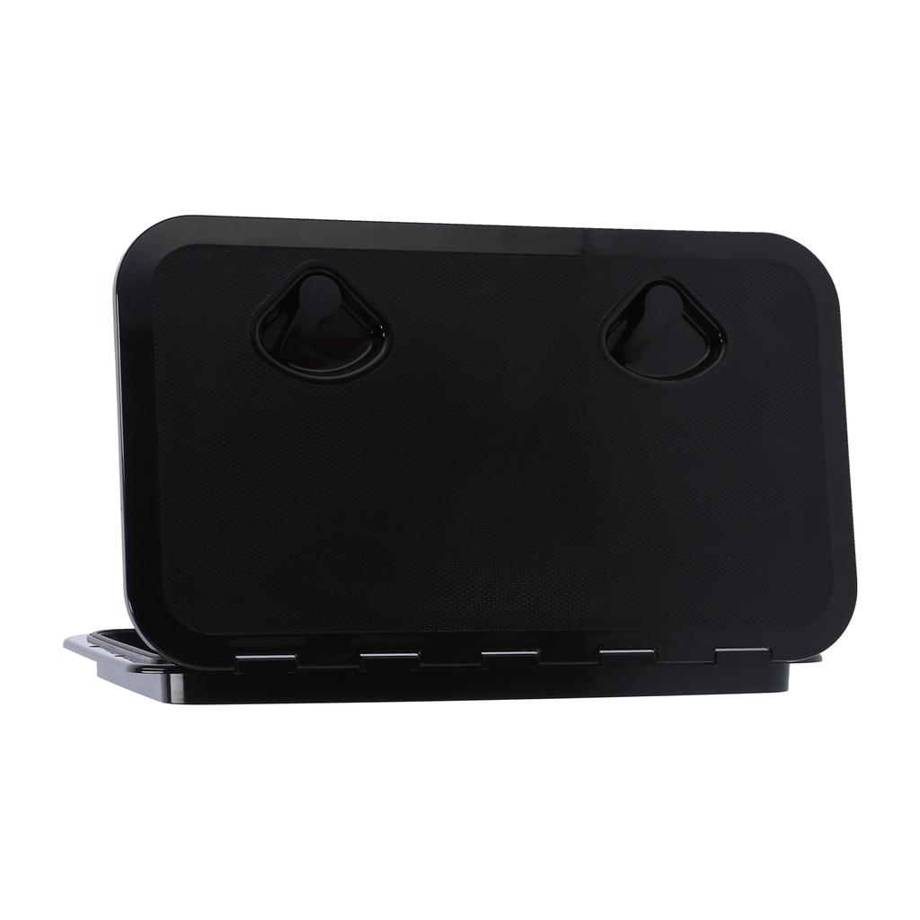 Deck Access Hatch Inspection Cover Ultraviolet Resistant with Lock for Marine Boat Black 24x14in