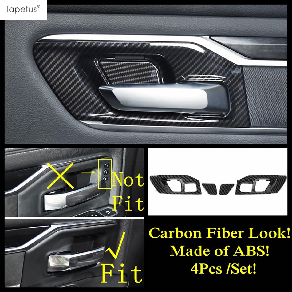 Handle Bowl / Window Lift / Dashboard Frame / Steering Wheel Cover Trim Carbon Fiber Accessories For Dodge Ram 1500 - 2025