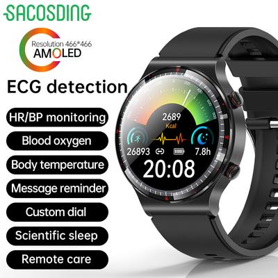 2025 Новые модернизированные 1,43-дюймовые Amoled HD смарт-часы с пульсометром, артериальным давлением, ЭКГ+ВСР, мониторингом здоровья, спортивными и фитнес-умными часами