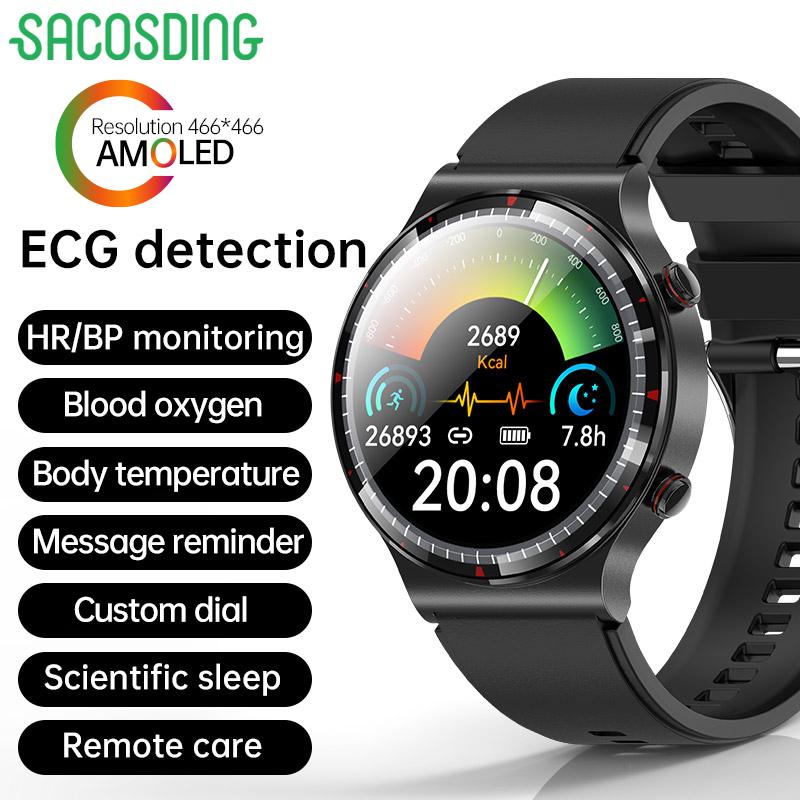 2025 Новые модернизированные 1,43-дюймовые Amoled HD смарт-часы с пульсометром, артериальным давлением, ЭКГ+ВСР, мониторингом здоровья, спортивными и фитнес-умными часами