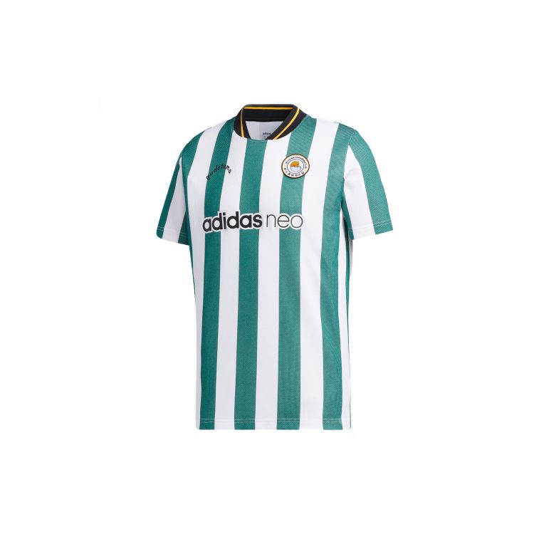 Adidas Neo Sports Футболка прямого покроя Мужская, топы, зеленый, белый GL7216